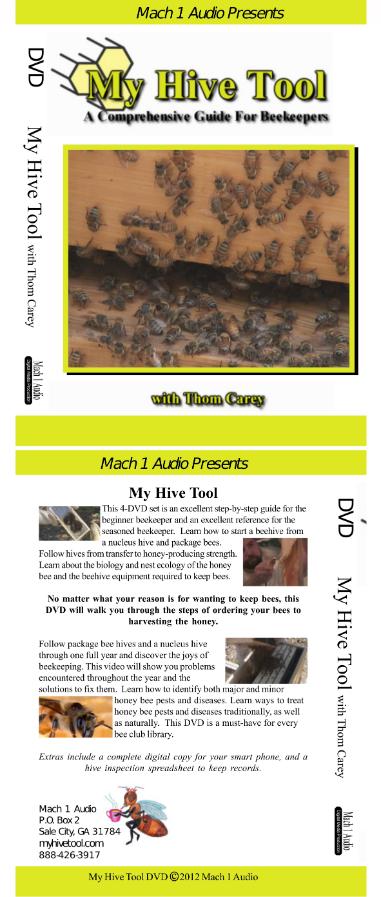 Beginner Beekeeping DVD cover Font and Back